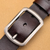 NO.ONEPAUL Genuine Leather For Men High Quality Black Buckle Jeans Belt Cowskin Casual Belts Business Belt Cowboy waistband