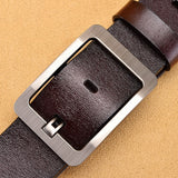 NO.ONEPAUL Genuine Leather For Men High Quality Black Buckle Jeans Belt Cowskin Casual Belts Business Belt Cowboy waistband