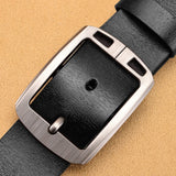 NO.ONEPAUL Genuine Leather For Men High Quality Black Buckle Jeans Belt Cowskin Casual Belts Business Belt Cowboy waistband