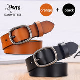 【DWTS】Women's Belt Fashion Women Female Belt Genuine  Leather Belts For Women Female Belt Pin Buckles Fancy Vintage for Jeans