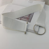 Belts for Women Simple Waist Elastic Ladies Band Round Buckle Decoration Coat Sweater Fashion Dress Waistband
