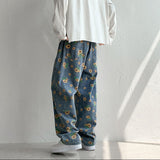 Hip Hop Men's Graphic Printed Jeans Woman 2020 Autumn Fashion Trousers Casual Oversize Korean Streetwear Male Pants