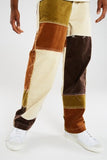 Men Wash Splice Casual Straight Tassel Patchwork Jeans Trousers Male Fashion Streetwear Loose Hip Hop Denim Full Length Pants