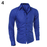 New Argyle luxury men's shirt Business Style Slim Soft Comfort Slim Fit Styles Long Sleeve Casual Dress Shirt Gift For Men