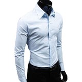 New Argyle luxury men's shirt Business Style Slim Soft Comfort Slim Fit Styles Long Sleeve Casual Dress Shirt Gift For Men