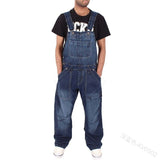 New Style Men Baggy Jeans Suspender Pants Fashion Multi-pockets Loose Denim Trousers  Jumpsuit Bib Pants Pocket Overalls S-5XL