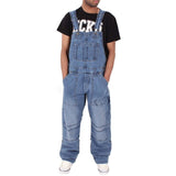 New Style Men Baggy Jeans Suspender Pants Fashion Multi-pockets Loose Denim Trousers  Jumpsuit Bib Pants Pocket Overalls S-5XL