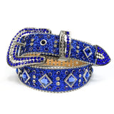 Western Cowgirl Cowboy Bling Bling Rhinestones Belt Quality Studded Belt For Women Men Fashion Cinto De Strass Ceinture Femme