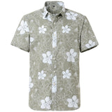 Summer Pure Cotton Mens Hawaiian Shirt Printed Short Sleeve Big Us Size Hawaii Flower Beach Floral Patterns