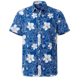 Summer Pure Cotton Mens Hawaiian Shirt Printed Short Sleeve Big Us Size Hawaii Flower Beach Floral Patterns