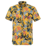 Summer Pure Cotton Mens Hawaiian Shirt Printed Short Sleeve Big Us Size Hawaii Flower Beach Floral Patterns