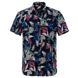 Summer Pure Cotton Mens Hawaiian Shirt Printed Short Sleeve Big Us Size Hawaii Flower Beach Floral Patterns