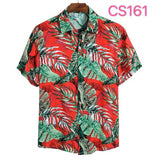 Floral Hawaiian Aloha Shirt Men 2020 Summer Short Sleeve Quick Dry Beach Wear Casual Button Down Vacation Clothing Chemise Homme