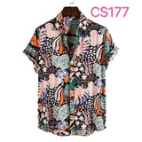 Floral Hawaiian Aloha Shirt Men 2020 Summer Short Sleeve Quick Dry Beach Wear Casual Button Down Vacation Clothing Chemise Homme