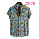 Floral Hawaiian Aloha Shirt Men 2020 Summer Short Sleeve Quick Dry Beach Wear Casual Button Down Vacation Clothing Chemise Homme