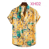 Floral Hawaiian Aloha Shirt Men 2020 Summer Short Sleeve Quick Dry Beach Wear Casual Button Down Vacation Clothing Chemise Homme
