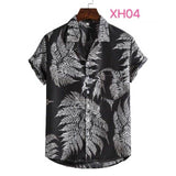 Floral Hawaiian Aloha Shirt Men 2020 Summer Short Sleeve Quick Dry Beach Wear Casual Button Down Vacation Clothing Chemise Homme
