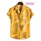 Floral Hawaiian Aloha Shirt Men 2020 Summer Short Sleeve Quick Dry Beach Wear Casual Button Down Vacation Clothing Chemise Homme
