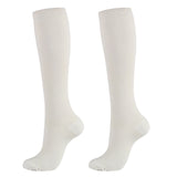 Compression Stockings Blood Circulation Promotion Slimming Compression Socks Anti-Fatigue Comfortable Solid Color Socks