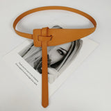 Designer belts for women high quality knot soft pu leather long cummerbunds wide coat ceinture femme dress waistband cintos