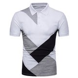 KB Men Polo Men Shirt Short Sleeve Polo Shirt Contrast Color Polo New Clothing Summer Streetwear Casual Fashion Men tops