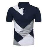 KB Men Polo Men Shirt Short Sleeve Polo Shirt Contrast Color Polo New Clothing Summer Streetwear Casual Fashion Men tops