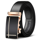 Men Belts Automatic Buckle Belt Genune Leather High Quality Belts For Men Leather Strap Casual  Buises  for Jeans