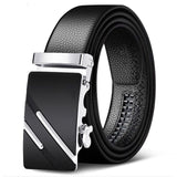Men Belts Automatic Buckle Belt Genune Leather High Quality Belts For Men Leather Strap Casual  Buises  for Jeans