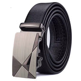 Men Belts Automatic Buckle Belt Genune Leather High Quality Belts For Men Leather Strap Casual  Buises  for Jeans