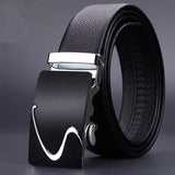 Men Belts Automatic Buckle Belt Genune Leather High Quality Belts For Men Leather Strap Casual  Buises  for Jeans