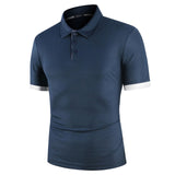 KB Men Polo Men Shirt Short Sleeve Polo Shirt Contrast Color Polo New Clothing Summer Streetwear Casual Fashion Men tops