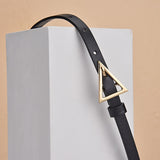 JIFANPAUL new style triangle buckle thin belt women's decorative dress Korean fashion style matching jeans belt simple tren