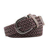 Vintage Bohemian Wide Belt Summer Wooden Buckle Wild Braided Belt Female Leopard Buckle Linen Weave Women Fake Straw Waist Belt