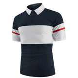 KB Men Polo Men Shirt Short Sleeve Polo Shirt Contrast Color Polo New Clothing Summer Streetwear Casual Fashion Men tops