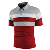 KB Men Polo Men Shirt Short Sleeve Polo Shirt Contrast Color Polo New Clothing Summer Streetwear Casual Fashion Men tops