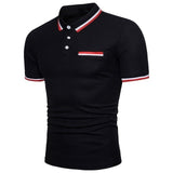 KB Men Polo Men Shirt Short Sleeve Polo Shirt Contrast Color Polo New Clothing Summer Streetwear Casual Fashion Men tops