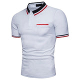 KB Men Polo Men Shirt Short Sleeve Polo Shirt Contrast Color Polo New Clothing Summer Streetwear Casual Fashion Men tops