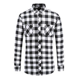 Casual Men Plaid Shirt Autumn Winter Flannel Shirt Men Dress Shirts Fashion Long Sleeve Slim Fit Chemise Homme Cotton Male Shirt