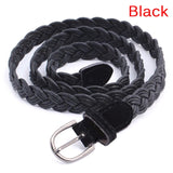Summer Women Braided Elastic Belt Round Square Wooden Buckle Vintage Bohe Straw Buckle Belt Women Knitted Belt Dress Belt