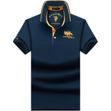 men's polo shirt short sleeve t-shirt summer new men's Lapel Loose Large Size Half Sleeve T-shirt Top Men's Clothing