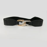 Gold chain belt elastic silver metal waist belts for women ceiture femme stretch cummerbunds ladies coat ketting riem waistband