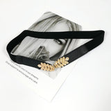 Gold chain belt elastic silver metal waist belts for women ceiture femme stretch cummerbunds ladies coat ketting riem waistband