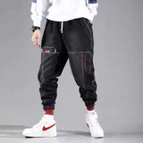 2021 New Streetwear Hip Hop Cargo Pants Men's jeans Cargo Pants Elastic Harun pants Joggers Pants In Autumn and Spring Men Cloth