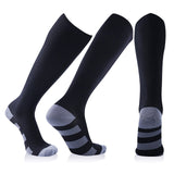 Compression Stockings Blood Circulation Promotion Slimming Compression Socks Anti-Fatigue Comfortable Solid Color Socks