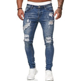 Mens Jeans Denim Pocket Pants Summer Autumn Thin Slim Regular Fit Straight Jeans Elasticity Stretchy Male