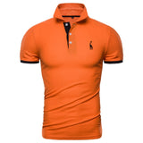 Dropshipping 13 Colors Brand Quality Cotton Polos Men Embroidery Polo Giraffe Shirt Men Casual Patchwork Male Tops Clothing Men