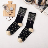 Men socks Travis Scott Skate Crew Socks Men Sport Travis Scott Cactus Jack Bandanas Socks Streetwear Hip Hop gifts for men