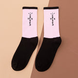 Men socks Travis Scott Skate Crew Socks Men Sport Travis Scott Cactus Jack Bandanas Socks Streetwear Hip Hop gifts for men