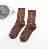 Men socks Travis Scott Skate Crew Socks Men Sport Travis Scott Cactus Jack Bandanas Socks Streetwear Hip Hop gifts for men
