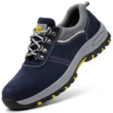 Male Safety Shoes Indestructible Work Shoes Puncture-Proof Work Sneakers Men Shoes Non-slip Work Boots Steel Toe Shoes Footwear